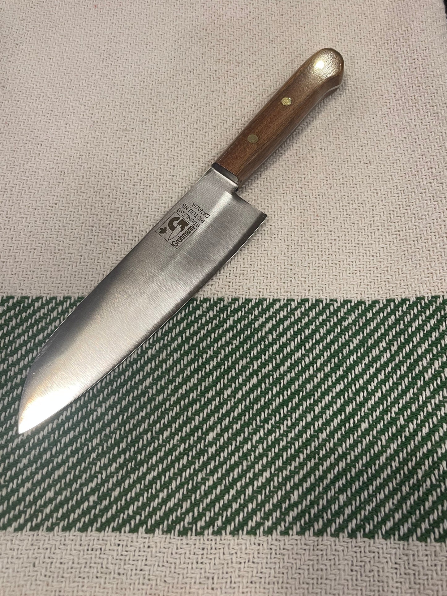 GROHMANN KITCHEN KNIVES - 6" SANTOKU Rswd/full tang # 209FT-6 $95.00