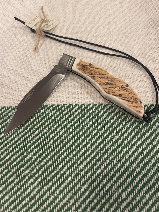 GROHMANN POCKET KNIVES - D.H.Russell Lock blade SS Staghorn -#H300S - $307.00