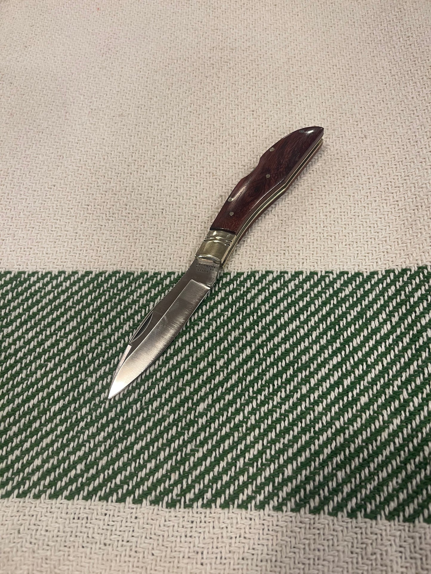 GROHMANN POCKET - R340S Rosewood mini russel lockblade -$98.00