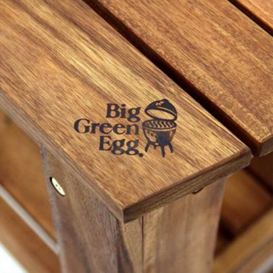 BIG GREEN EGG - Large Acacia Wood Table - 118257