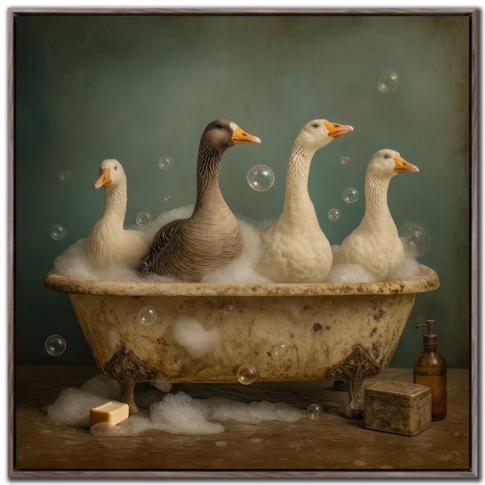 Spa Day Ducks 24x24