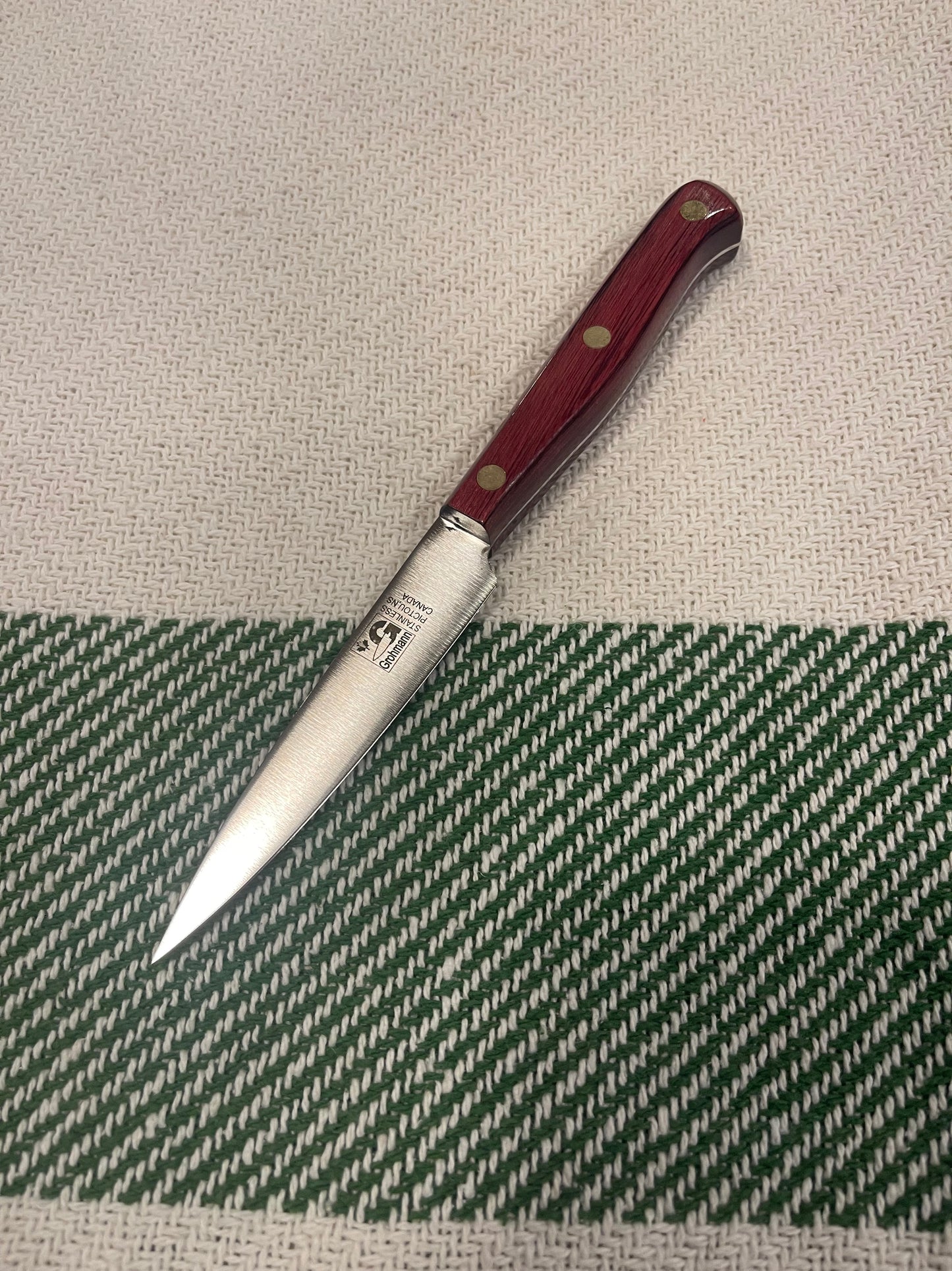 GROHMANN KITCHEN KNIVES- 4" Paring Xtra Resin handle X201FT-4 - $79.00