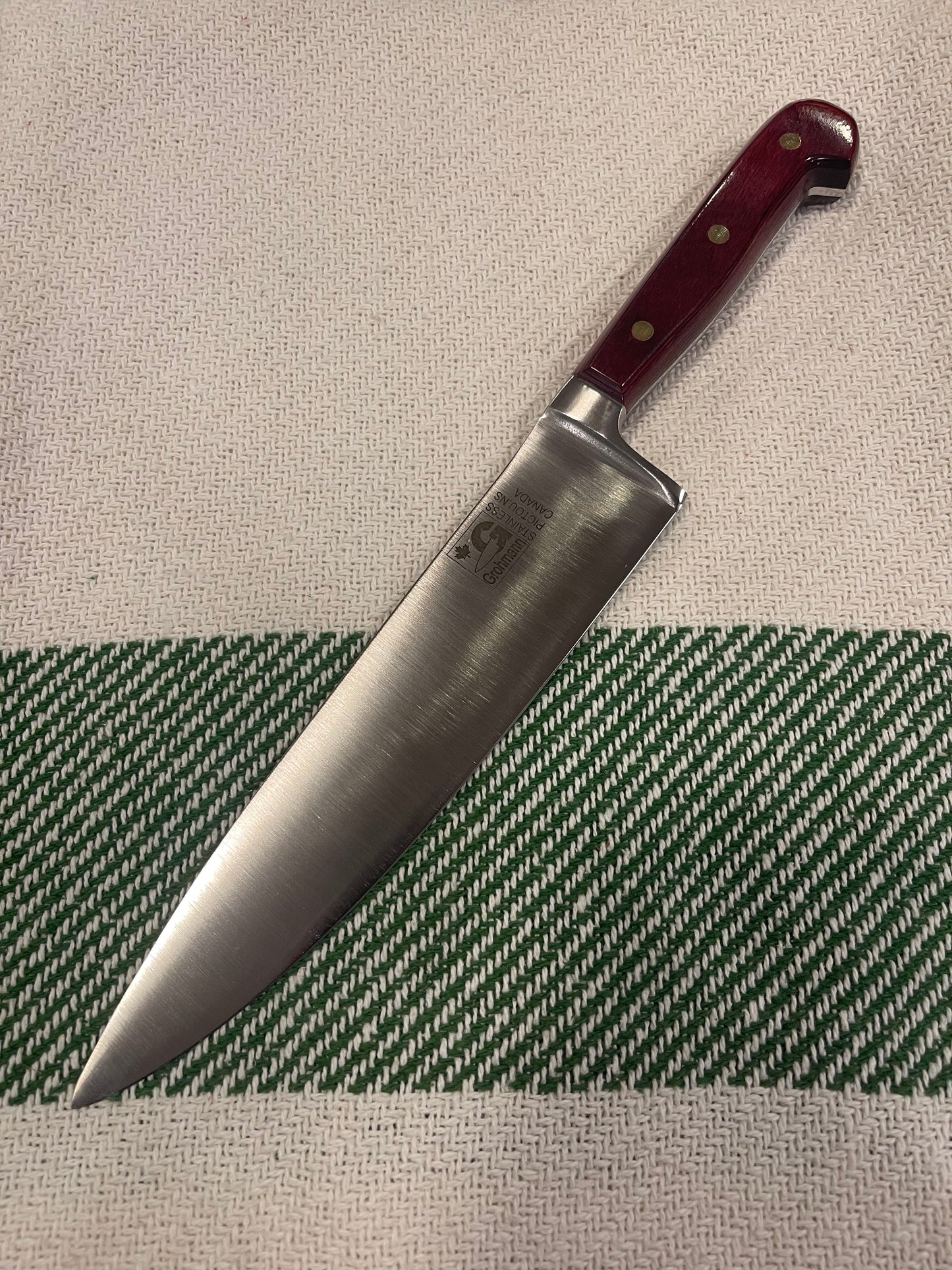 GROHMANN KITCHEN KNIVES - Forged CHEF Straight /Resin-X209FG-8 $175