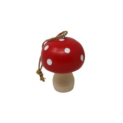 Ornament - Wooden Red Mushroom