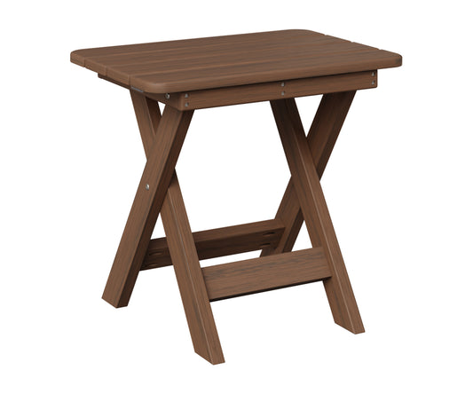 Berlin Gardens Folding End Table - Brazillian Walnut