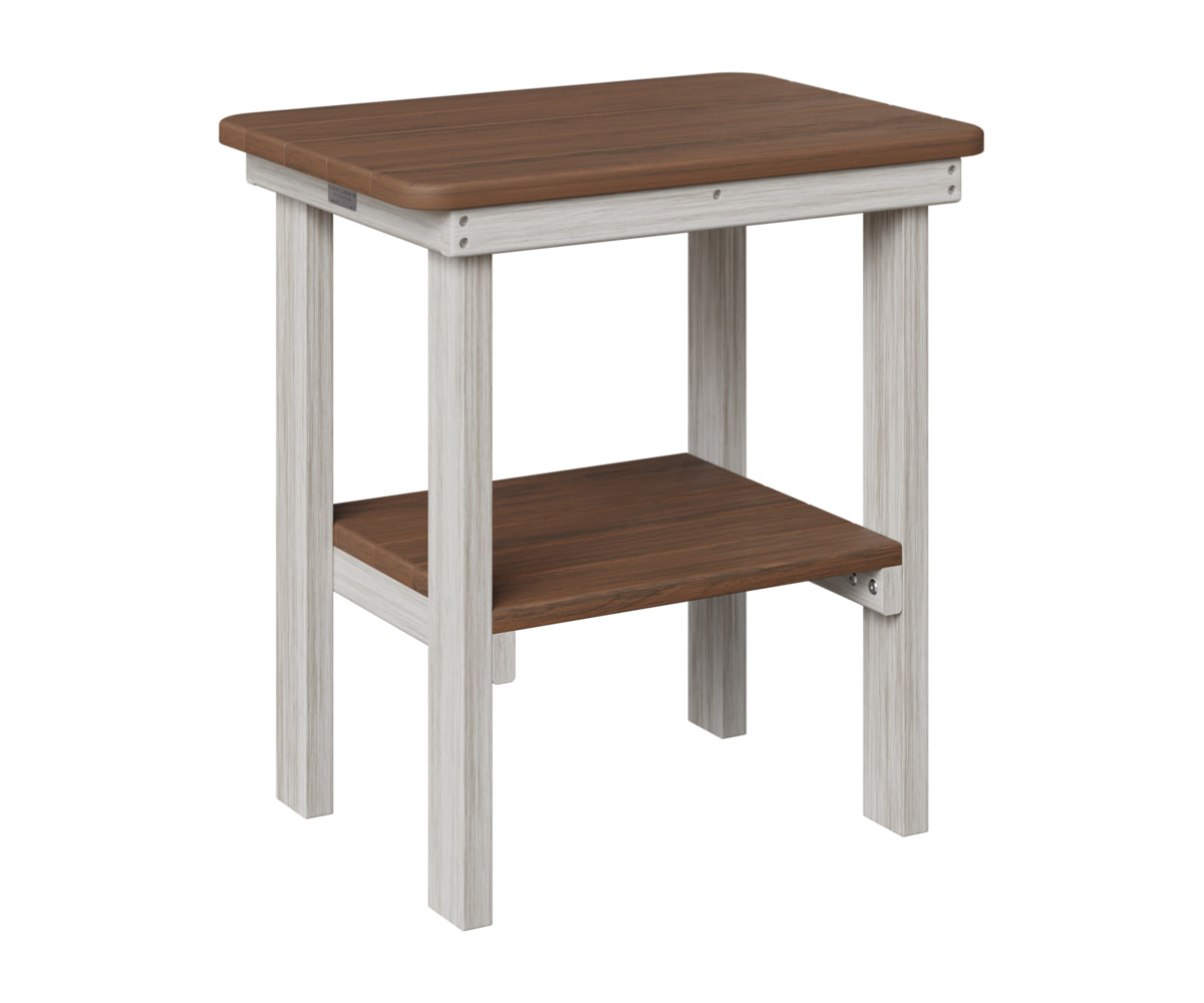 Berlin Gardens RTET2115 Rectangular End Table Dining Brazilian Walnut on Seashell $459.00 plus tax