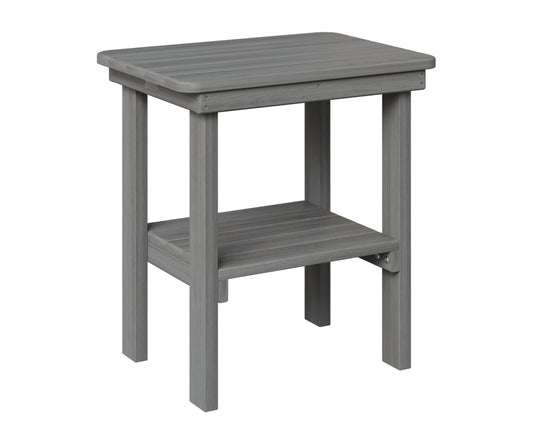 Berlin Gardens RTET2115 Rectangular End Table Dining $459.00 Driftwood Grey