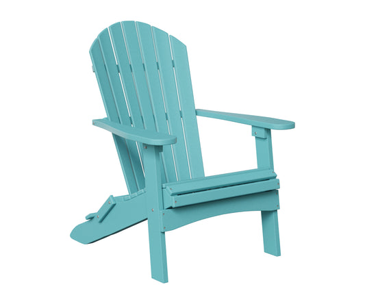 Berlin Gardens- Comfo Folding Adirondack Chair -Aruba Blue