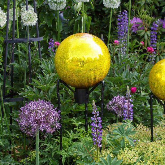 Gazing Ball - 12" - Lemon Drop