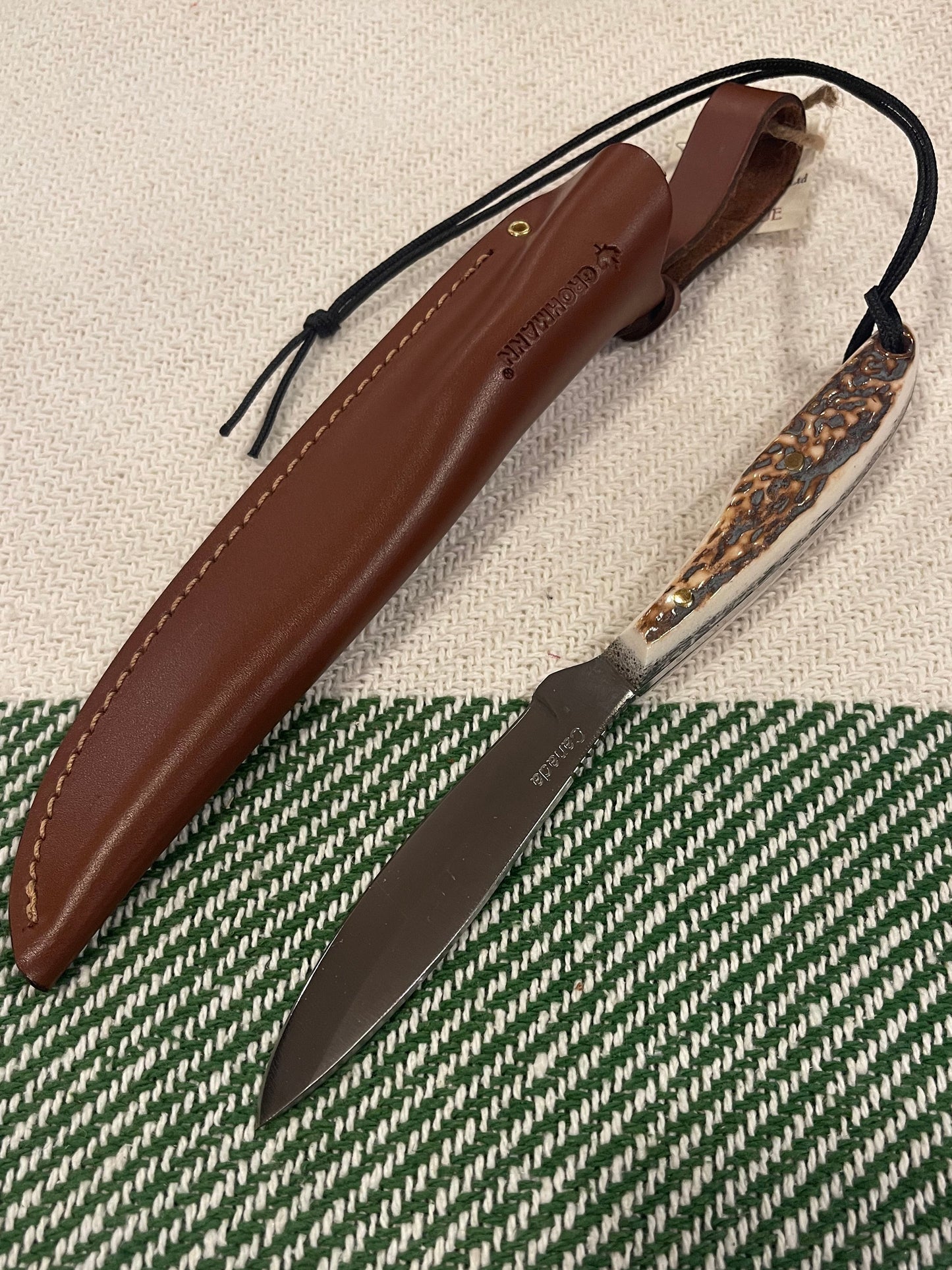 GROHMANN HUNTING KNIVES TROUT AND BIRD - H2S - Trout & Bird Staghorn SS Open Sheath - $212.00