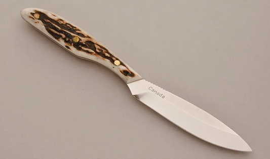 GROHMANN HUNTING KNIVES TROUT AND BIRD - H2S - Trout & Bird Staghorn SS Open Sheath - $212.00