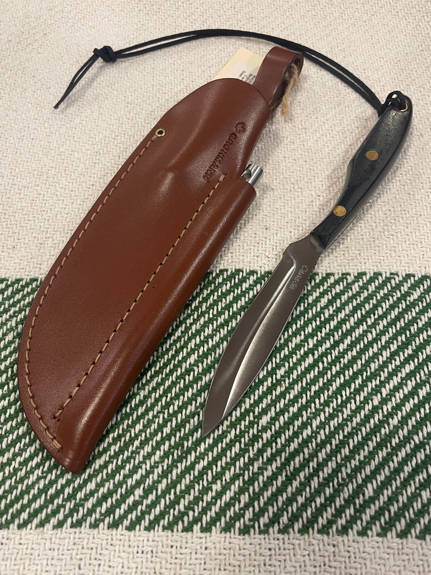 GROHMANN HUNTING- #M2SS Trout & Bird /micarta w/sharp Steel- $158.00