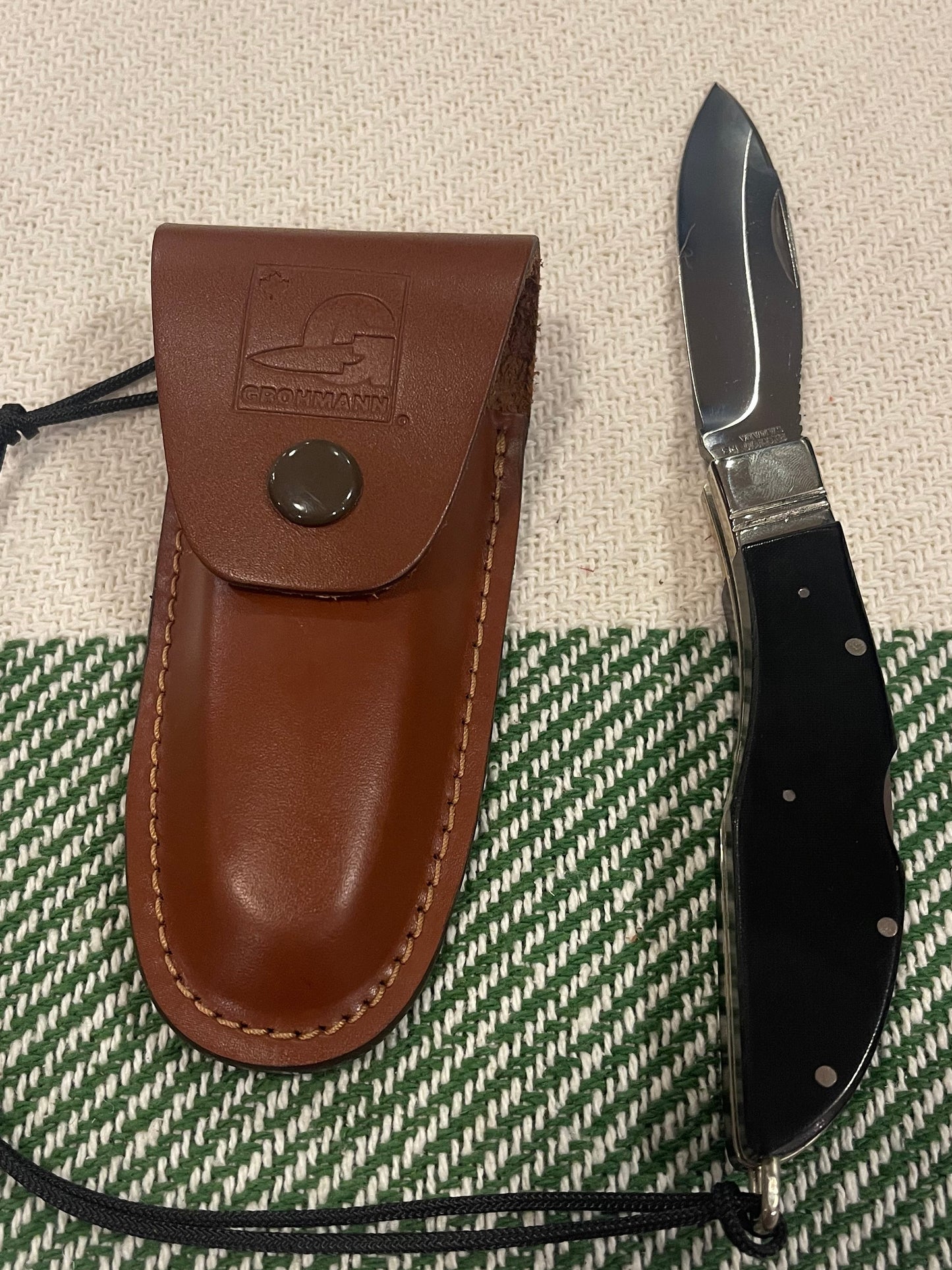 GROHMANN POCKET KNIVES - #M300S D.H. Russell Lock blade/ Micarta Handle  - $231.00