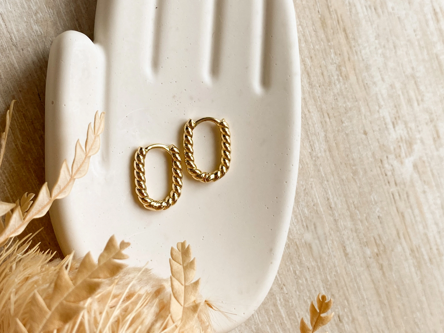 Agaveh Girl - Roped Hoops Earrings