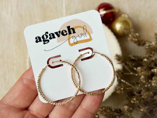 Agaveh Girl - Gala Hoops Earrings