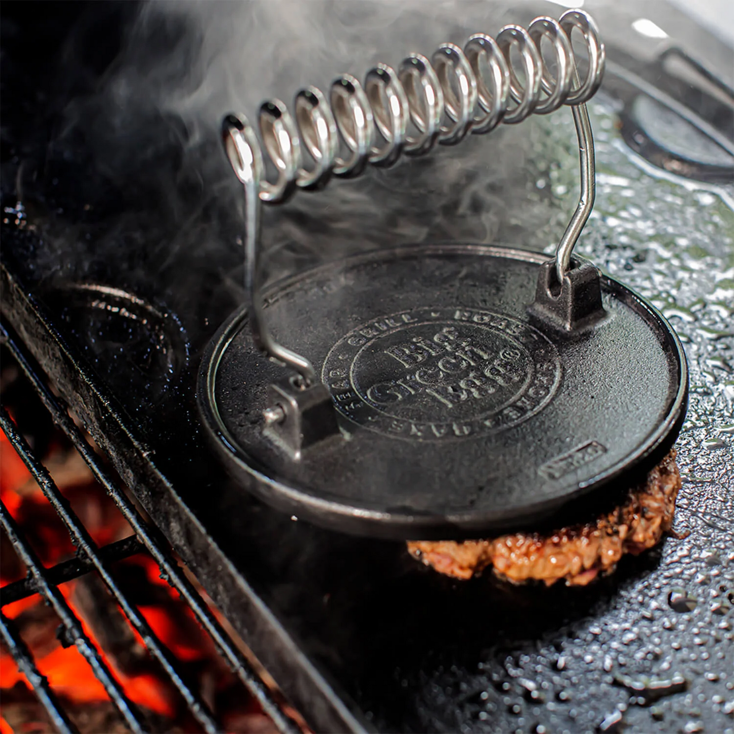 BIG GREEN EGG - Cast Iron Grill Press -127648