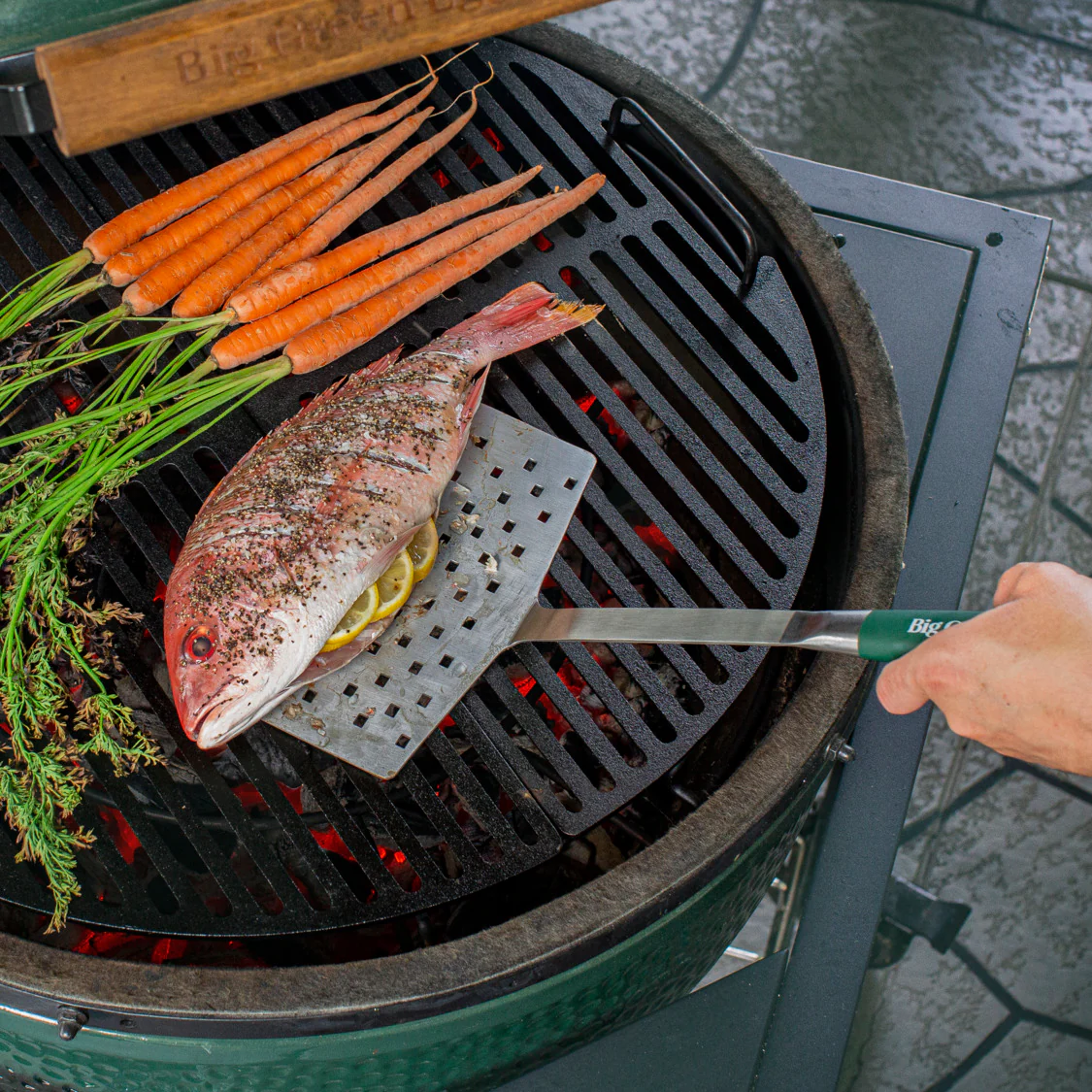 BIG GREEN EGG - Stainless Steel Wide Spatula - 127426