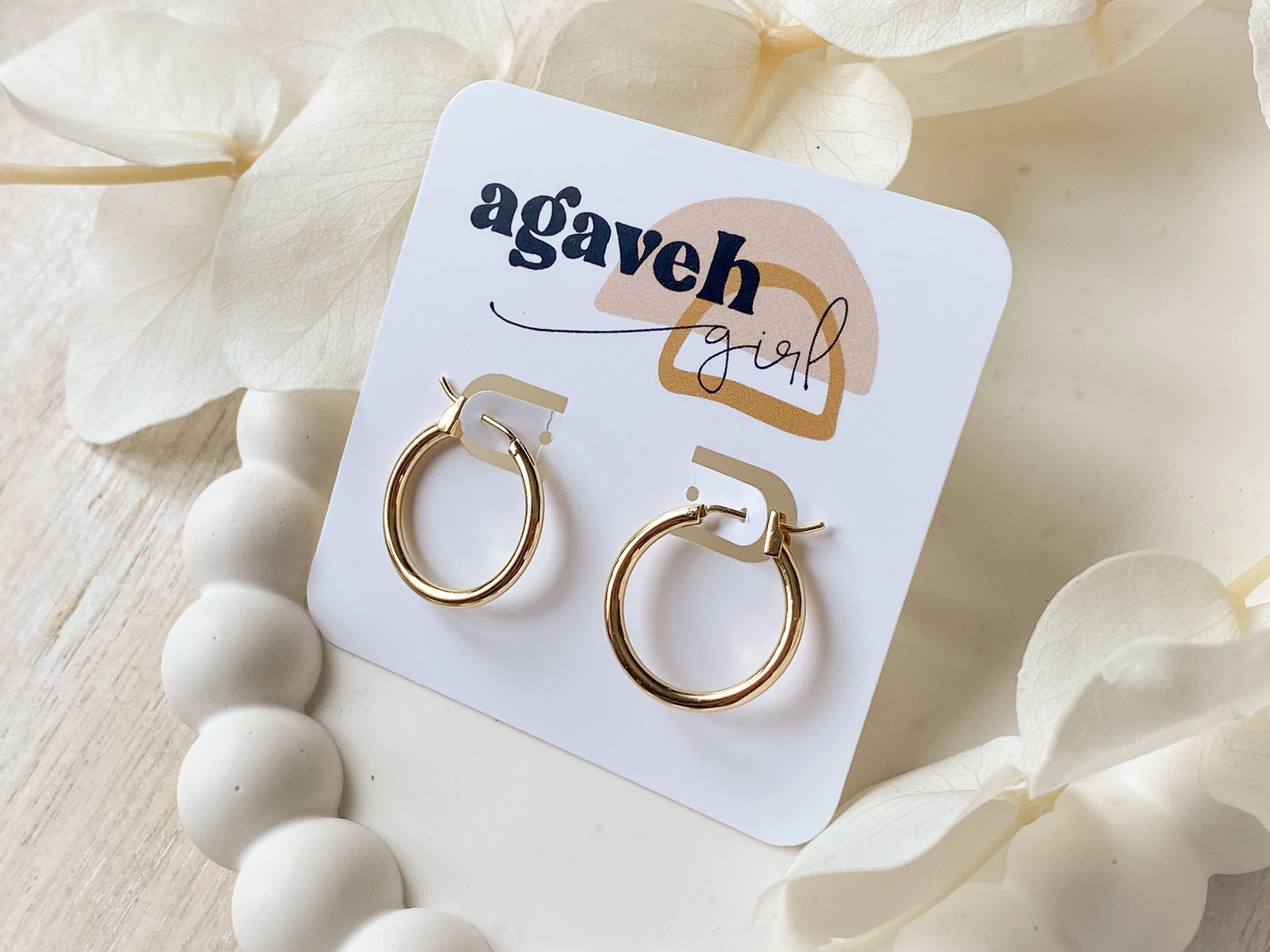 Agaveh Girl - Halle Hoops Earrings