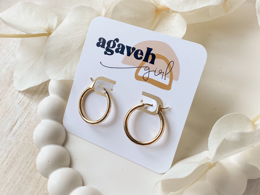 Agaveh Girl - Halle Hoops Earrings