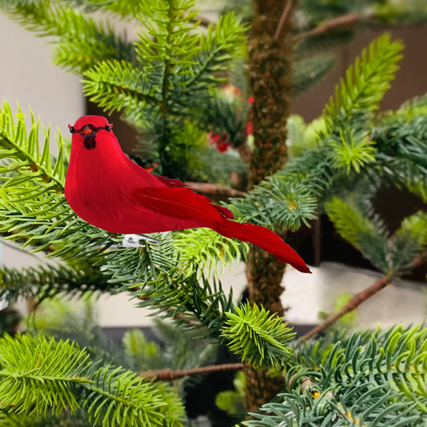 4" Clip-On Cardinal