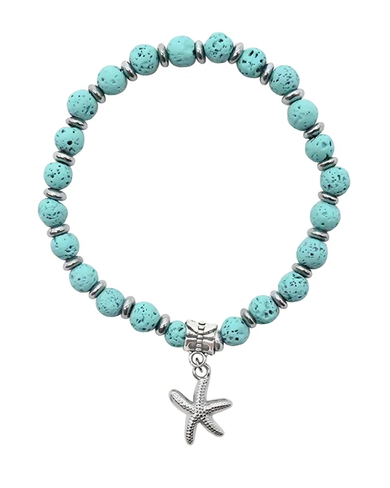 Stainless Steel Turquoise Bracelet