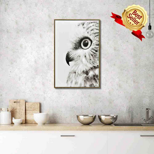 Owl in Profile Painting