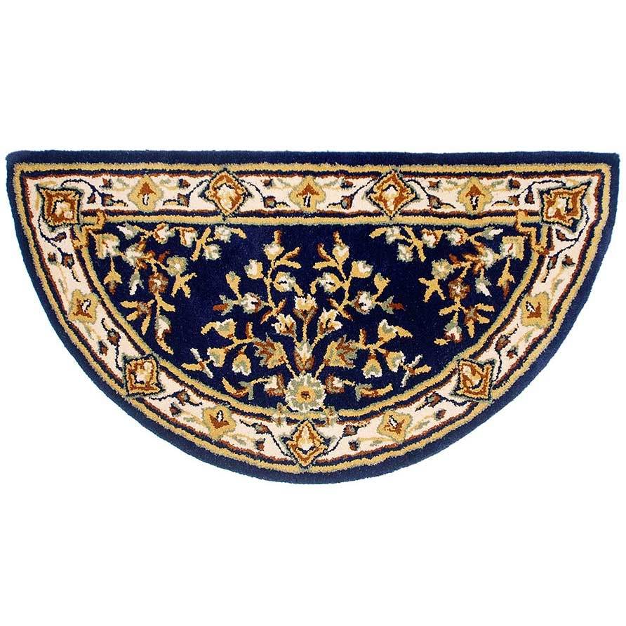 Oriental Half Round Hearth Rug 56" X 26"